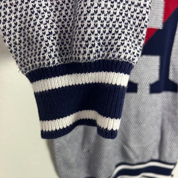 Tommy Hilfiger Men's Size XL Big H Logo Knit Crewneck Sweater Preppy Classic - Picture 4 of 9